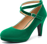 LIURUIJIA Women's Platform High Heels - Size 40 (US 8)