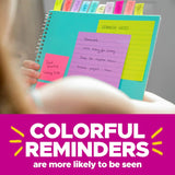 Post-it Super Sticky Notes, 24 Sticky Note Pads, 3 x 3 in, Supernova Neons Collection