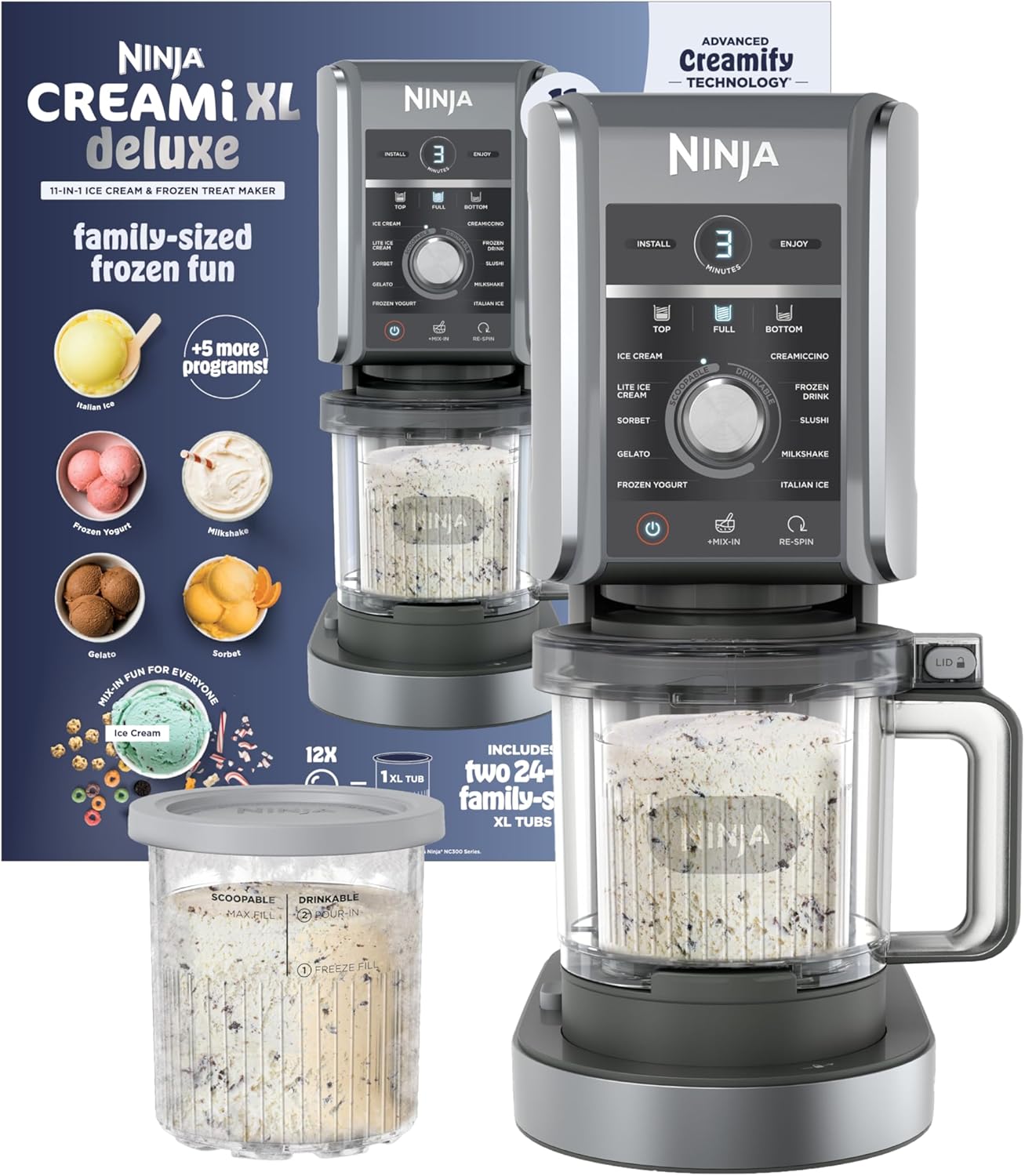 Ninja CREAMi Deluxe Ice Cream Maker