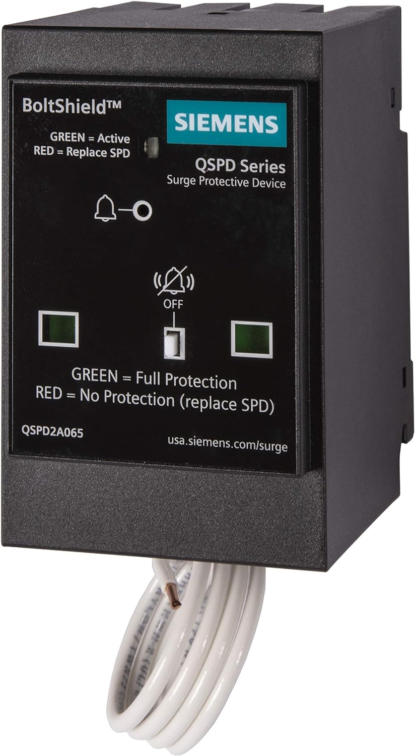 SIEMENS BOLTSHIELD Plug-in Surge Protection Device 2-Pole 65kA 120/240V, 1Ø, 3W