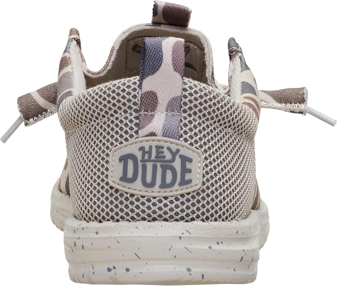 HEYDUDE Men's Wally Funk BURLEBO Deer Camo Slip On Shoe  Size 9