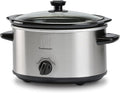 Toastmaster TM-401SC 4-Quart Slow Cooker, Stainless Steel