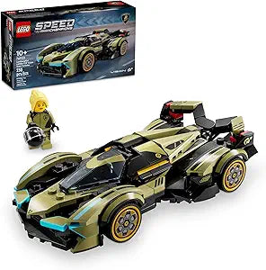 LEGO Speed Champions Lamborghini Lambo V12 Vision GT Super Car, Formula 1 Vehicle Toy, Driving Playset, Buildable Model Set for Kids, Lamborghini Car, Gift for Kids and Gaming Fans, F1 Toy Car, 76923(New Open Box)