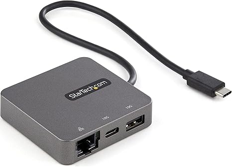 StarTech.com USB-C Multiport Adapter - USB 3.1 Gen 2 Type-C Mini Dock - USB-C to 4K HDMI or 1080p VGA Video - 10Gbps USB-A USB-C, GbE - Portable Travel Laptop Dock - Works w/Thunderbolt 3 (DKT31CHVL) $69.99