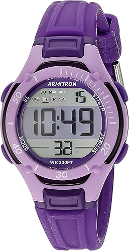 Armitron Sport Women's 45/7062PUR Digital Chronograph Purple Watch 18.75 (OPEN BOX)