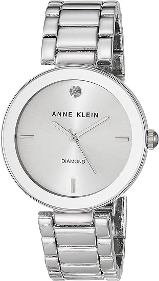 Anne Klein Women's Genuine Diamond Dial Bracelet Watch (NEW, OPEN BOX)