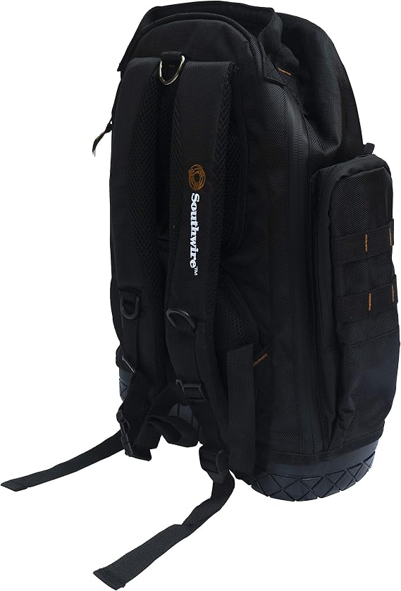 SOUTHWIRE - PROBAGBP Rugged Pro Tool Backpack with Heavy Duty Molded Base - Black