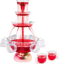 Nostalgia 3-Tier Party Fountain, Holds 1.5 Gallons, Clear