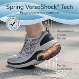 g-defy ION Walking Shoes for Men | Comfortable Orthopedic Shoes for Standing All Day | Slip Resistant for Work | Patented VersoShock Technology | Wide Toe Box Size: 14