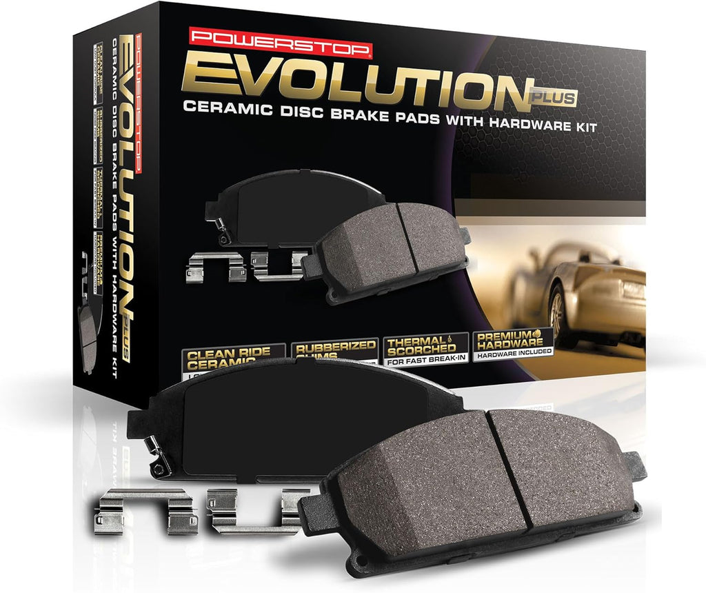 PowerStop Z17 Evolution Plus ceramic Brake pads with Hardware - 17-1212