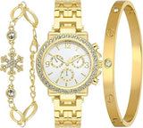 Ellizen Women's Wrist Watches- Bangle Watch and Bracelet Set | (NEW, OPEN BOX)