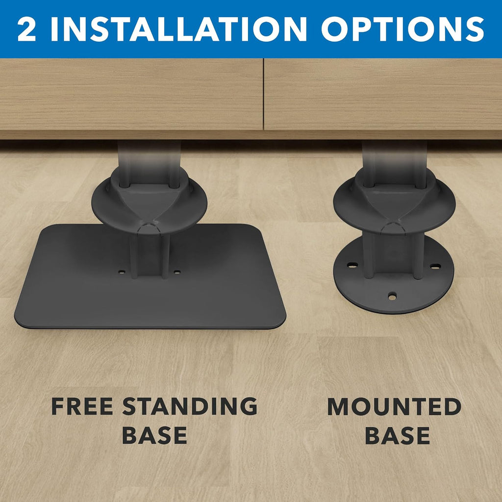 MOUNT-IT! Anti-Theft iPad Tablet Floor Stand Kiosk - Literature Holder - Black - MI-3770B_G10