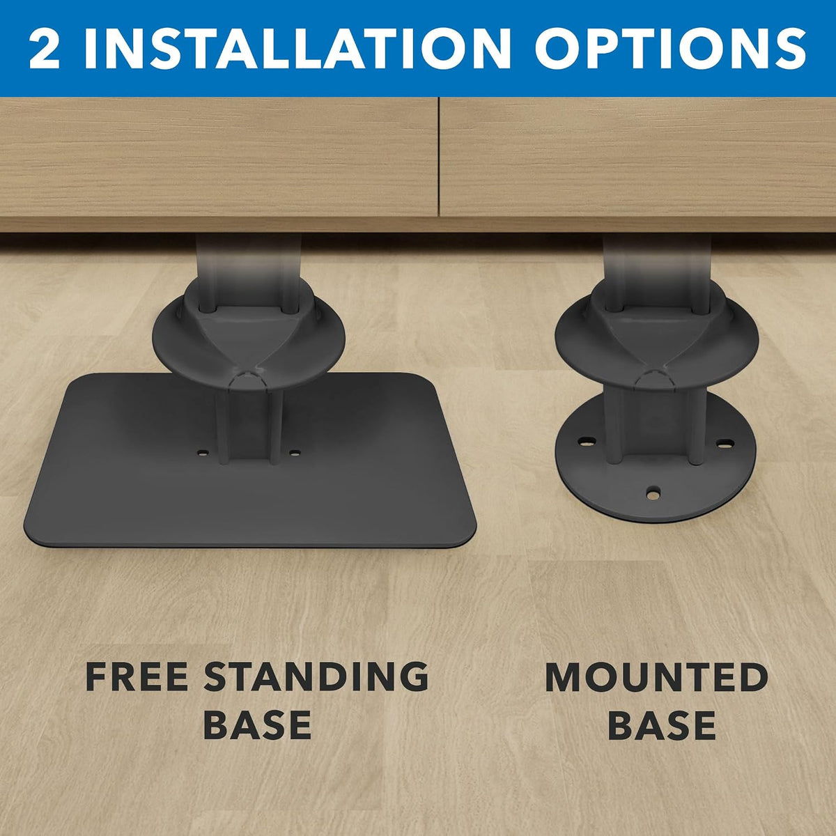 MOUNT-IT! Anti-Theft iPad Tablet Floor Stand Kiosk - Literature Holder - Black - MI-3770B_G10