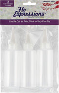 Creative Mark Flo Expressions Bottles - Artist Paint Bottles Detailing Bottles Multipack for Fine Lines and Small Details - [Pack of 3-100ml/3.3oz Bottles]