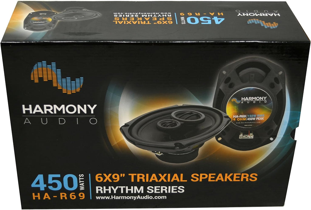 HARMONY AUDIO 6x9 Speakers 450 Watt Rhythm Series Replacement