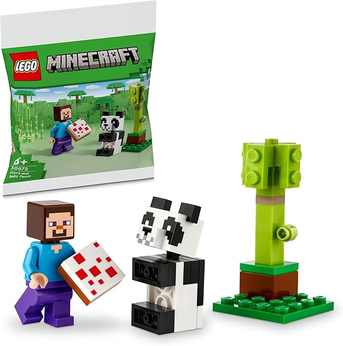 LEGO 30672 Minecraft Steve mit Baby-Panda