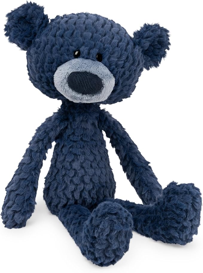 GUND Toothpick Ripple, Teddy Bear Stuffed Animal for Ages 1 and Up, Navy Blue, 15”(New Open Box)