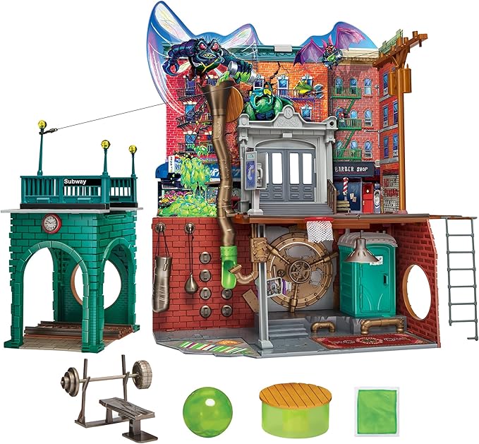 TEENAGE MUTANT TURTLES MUTANT MAYHEM SEWER LAIR PLAYSET (New Open Box)