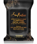 SheaMoisture Clarifying Facial Wipes for Oily, Blemish-Prone Skin African Black Soap to Clarify Skin 30 count