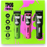 TPOB Troll Professional Barber Clipper 6800 Rpm Super Torque Motor with DLC Taper Blade 3010(NEW Open Box))