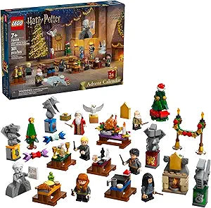 LEGO Harry Potter Advent Calendar 2024 for Kids - Christmas Advent Calendar W/ 16 Mini Builds & 7 Minifigures, Ages 7+ - Harry Potter Toys Gift Idea for Boys & Girls, Ages 7+ - 76438(New Open Box)