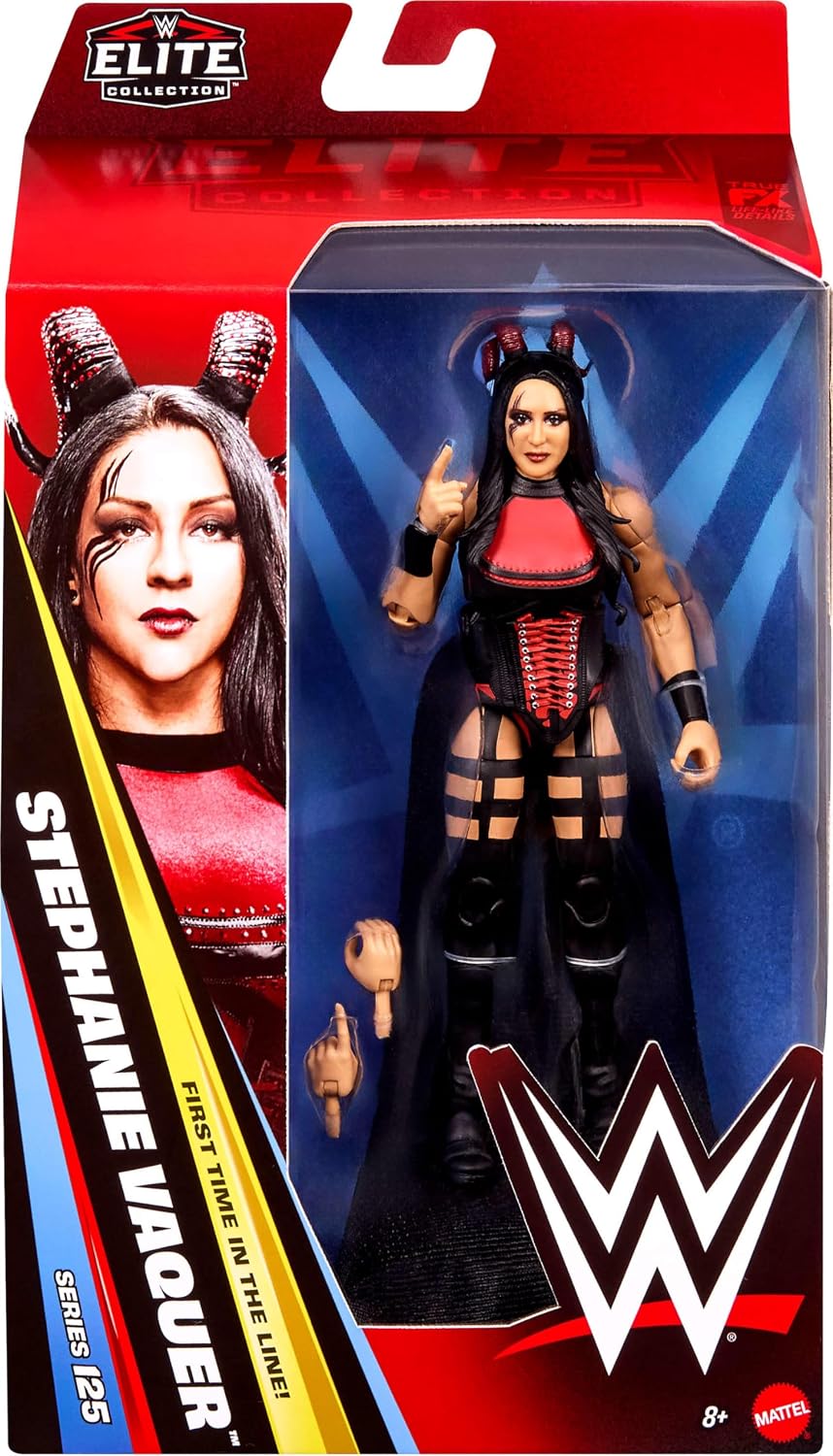 Mattel WWE Elite Action Figure & Accessories, Series #125 Set, 6-inch Collectible Stephanie Vaquer