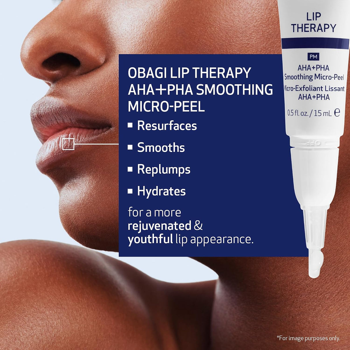 Obagi LIP THERAPY AHA+PHA SMOOTHING MICRO-PEEL 0.5 Oz. (PM)