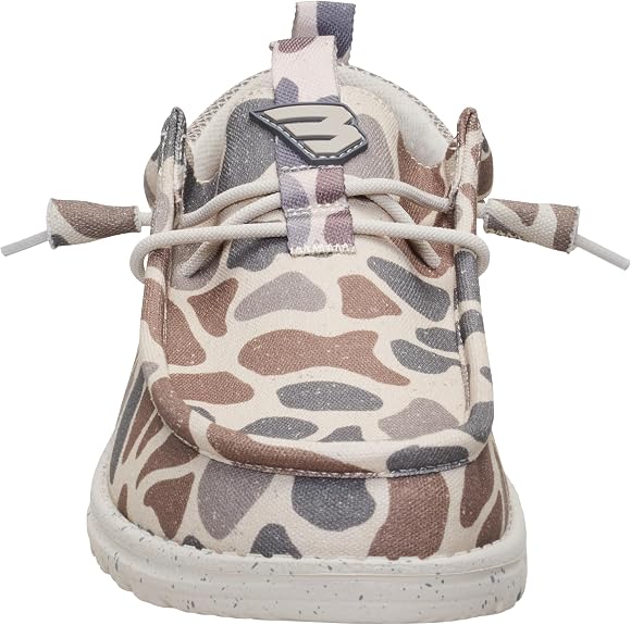 HEYDUDE Men's Wally Funk BURLEBO Deer Camo Slip On Shoe  Size 9