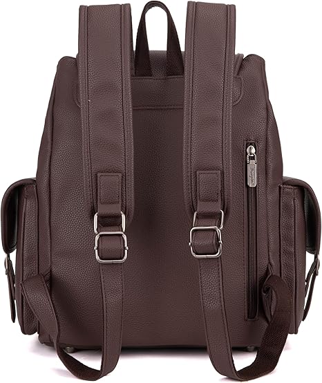 Wrangler Grain Leather Waterproof Backpack