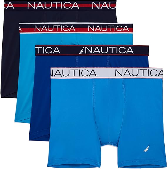 Nautica Men's 4-Pack Limited Edition Micro Boxer Briefs Size 28-30