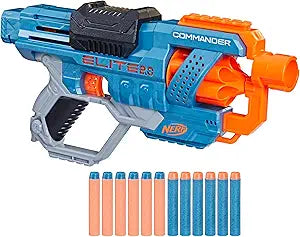 NERF Elite 2.0 Commander RD-6 Dart Blaster, 12 Darts, 6-Dart Rotating Drum, Outdoor Toys, for Kids, Ages 8+ (New)