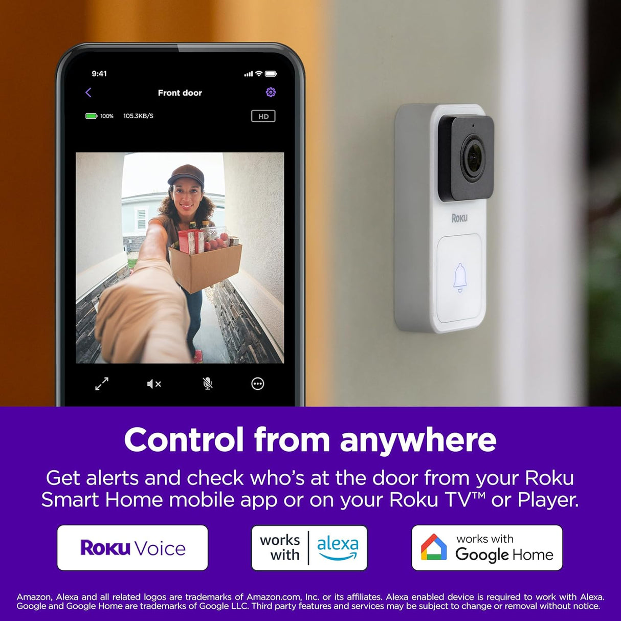 Roku Video Doorbell & Chime  (NEW, OPEN BOX)