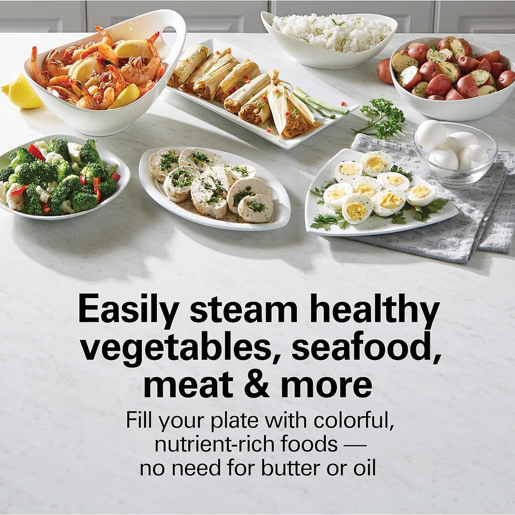 HAMILTON BEACH 3-Tier Digital Food Steamer - Model: 37545MN