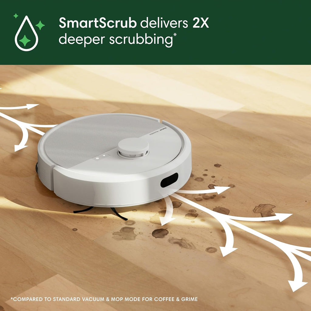 iROBOT | ROOMBA PLUS 405 | Combo Robot Vacuum and Mop with AutoWash Dock | LiDAR Navigation | White