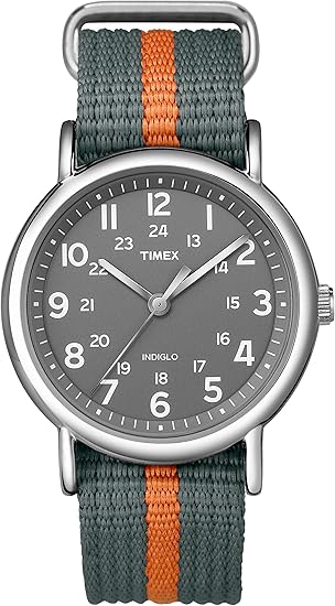 Timex Unisex T2N647 Weekender 38mm Black Nylon Slip (OPEN BOX)