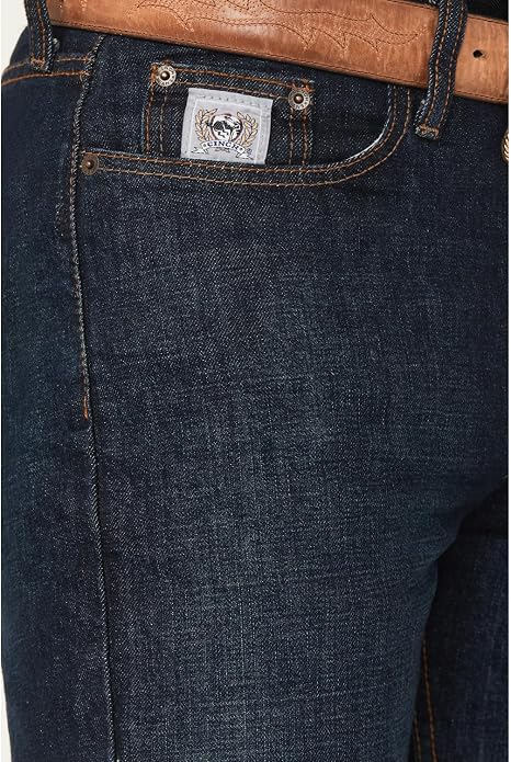 Cinch Men's Silver Label Dark Wash Slim Straight Jeans - MB98034002 32W x 36L US