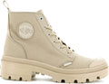 Palladium Women's Pallabase Twill Canvas Combat Ankle Boots (Size: 5.5)