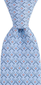 vineyard vines Boys Baseball Bats Printed Tie - Jake Blue - Size: 49