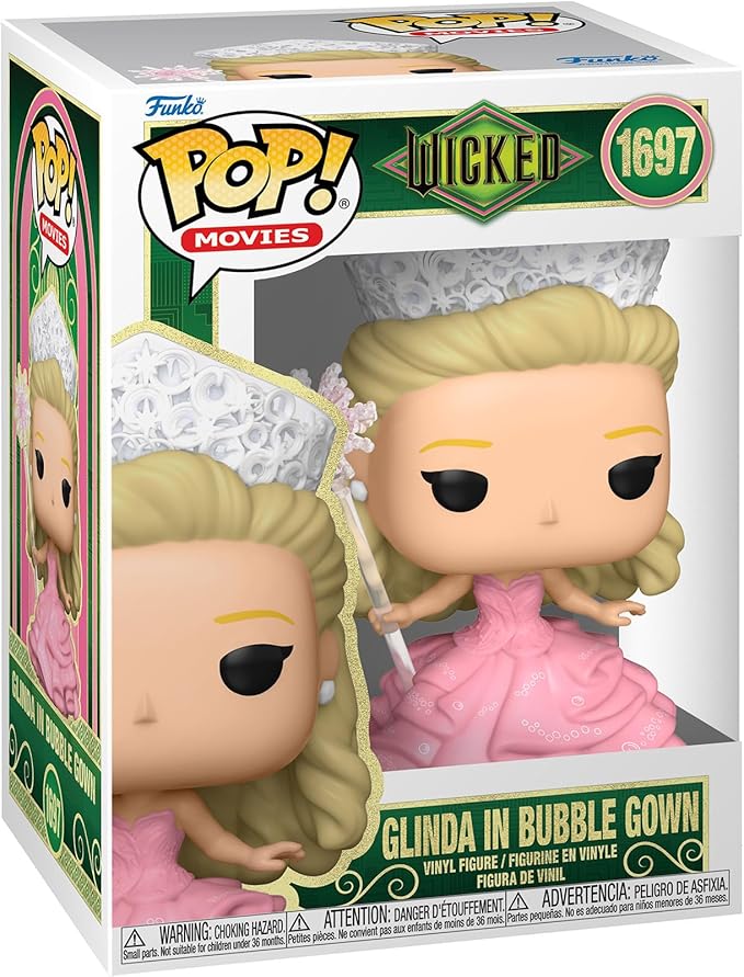 Funko Pop! Movies: Wicked - Glinda in Bubble Gown (New, Open Box) *Damaged Box*