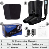 Foot and Leg Massager with Heat Foot and Leg Air Compression Massager for Muscle Fatigue Model No. FE-7207(OPEN BOX)