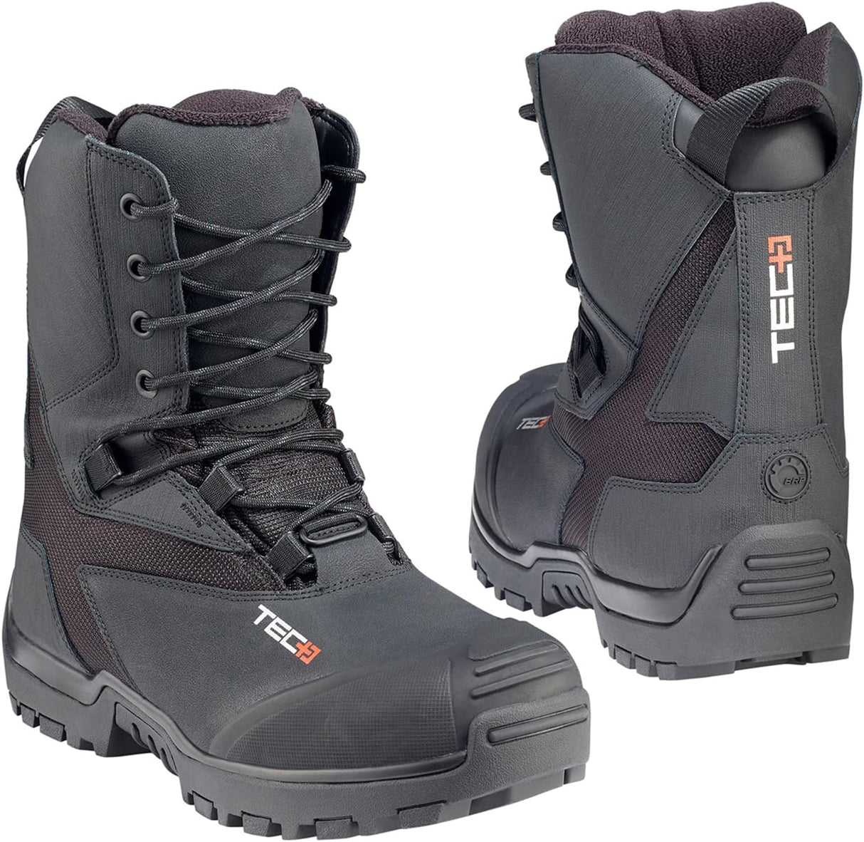 Ski-Doo New OEM, Waterproof Abrasion Resistant Tec+ Boots, Men's 11, Black, 4442533190