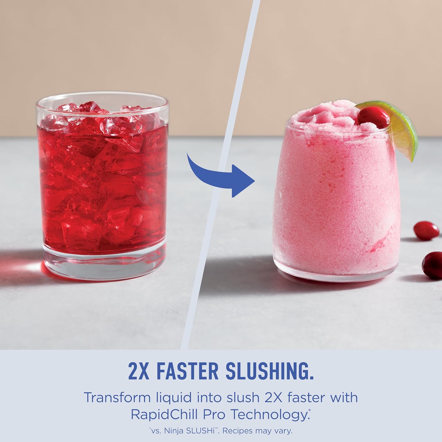 Ninja SLUSHi MAX Smart Frozen Drink Maker, 12+ Servings, Peach, FS605