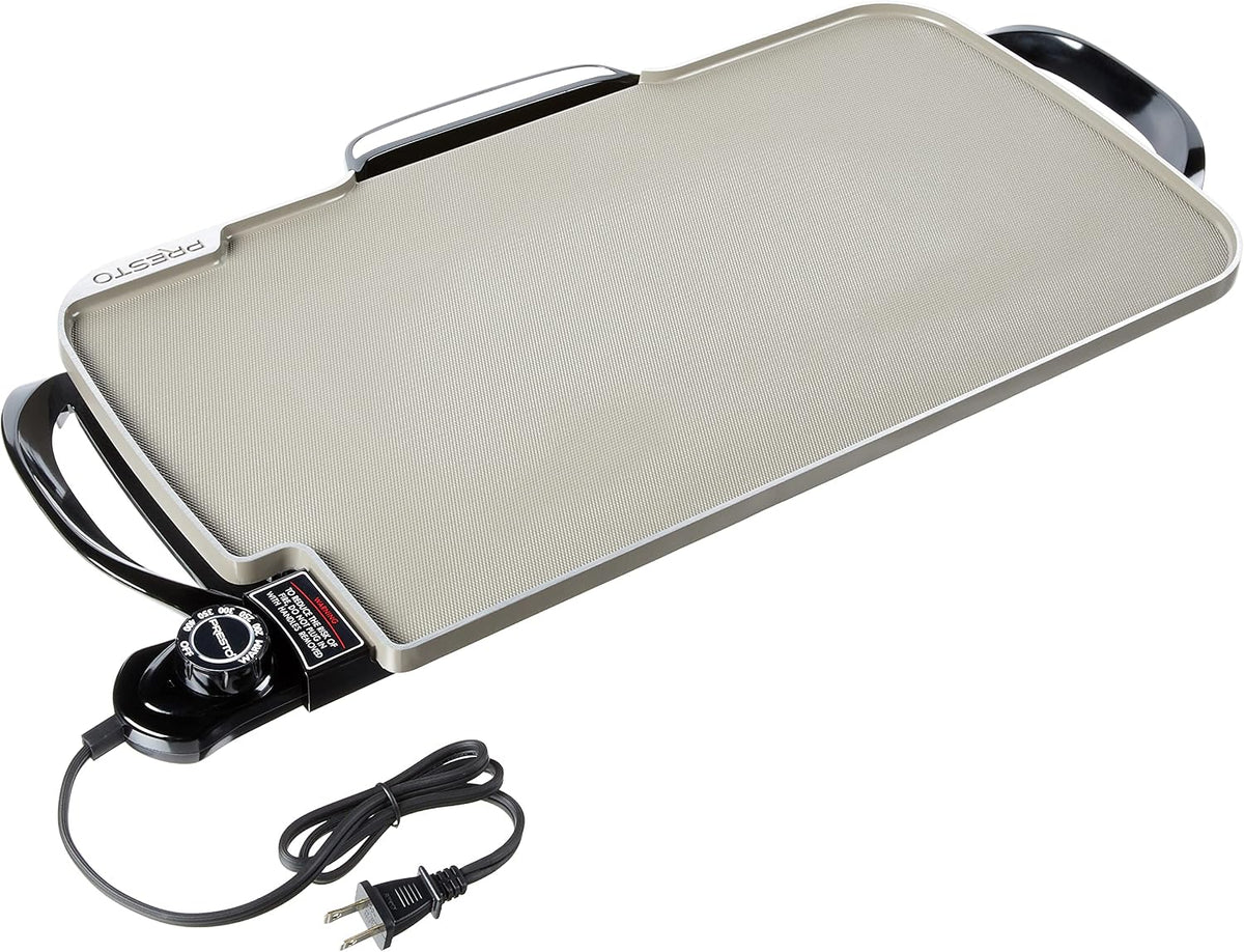 Presto 07062 22-Inch Ceramic Electric Griddle with Removable Handles