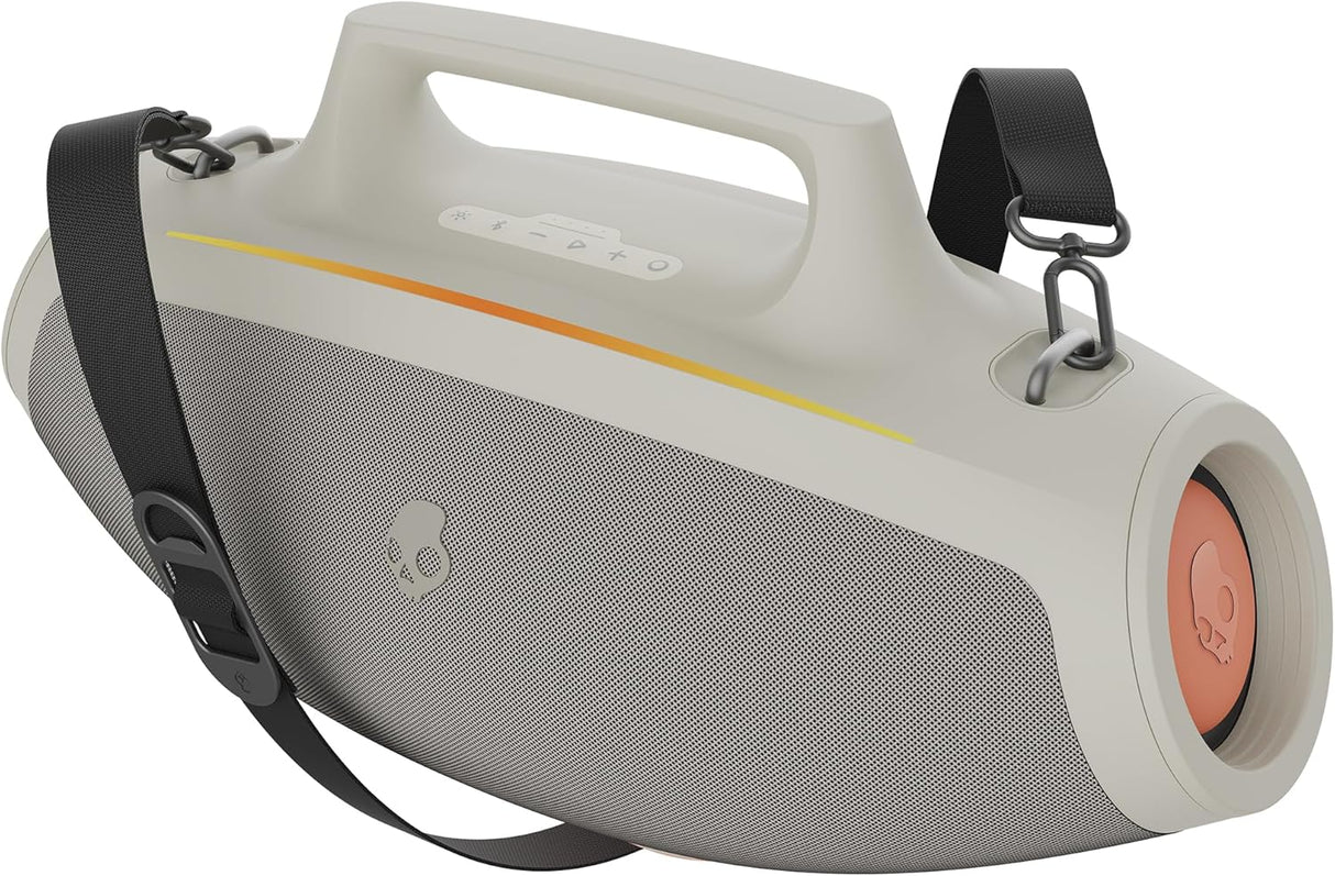 Skullcandy Barrel Bluetooth Boombox Speaker – Water-Resistant Wireless Portable Speaker