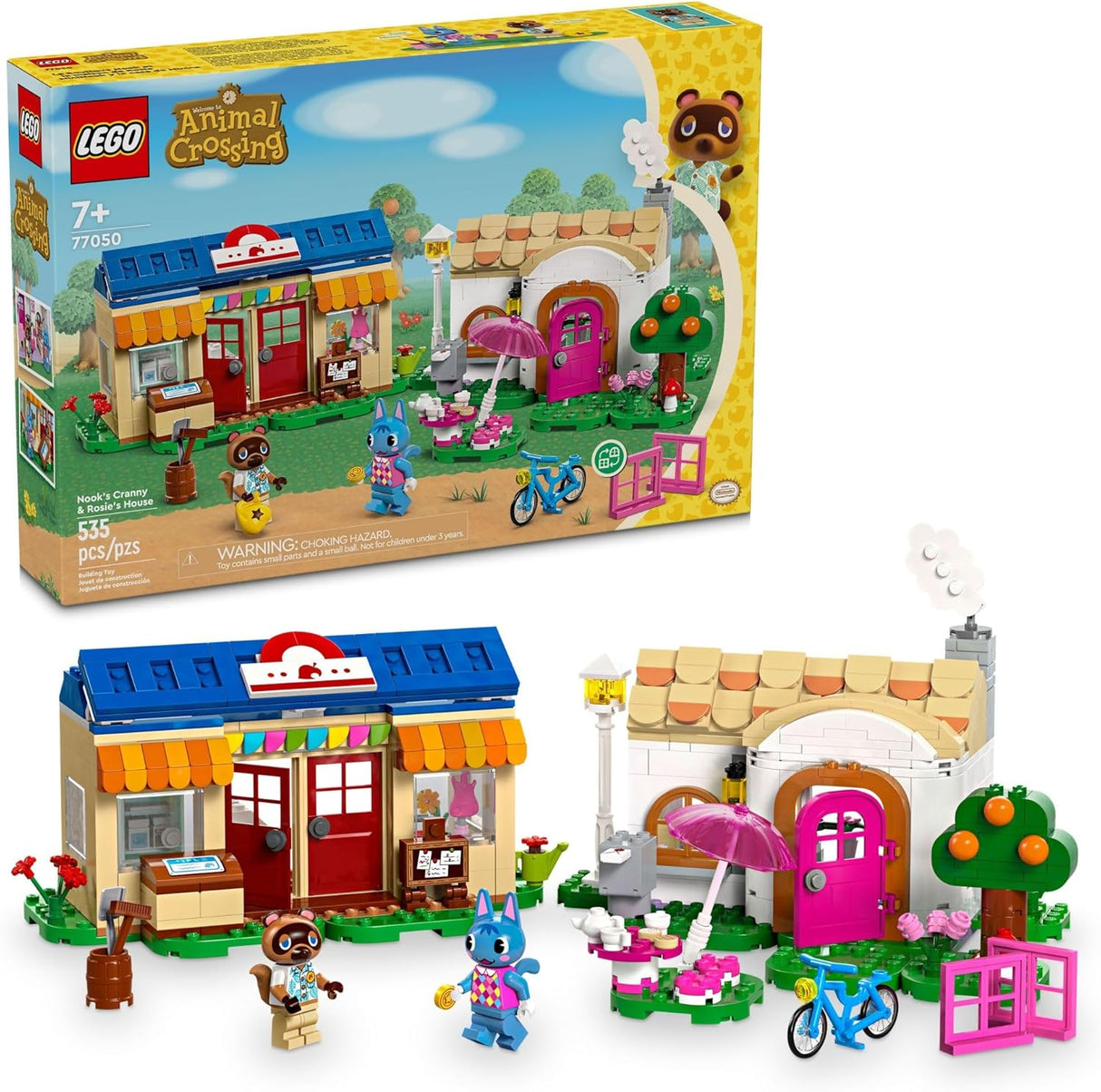 LEGO Animal Crossing Nook’s Cranny & Rosie's House, Buildable Video Game Toy for Kids, Includes 2 Animal Crossing Toy Figures, 77050 (new open box)