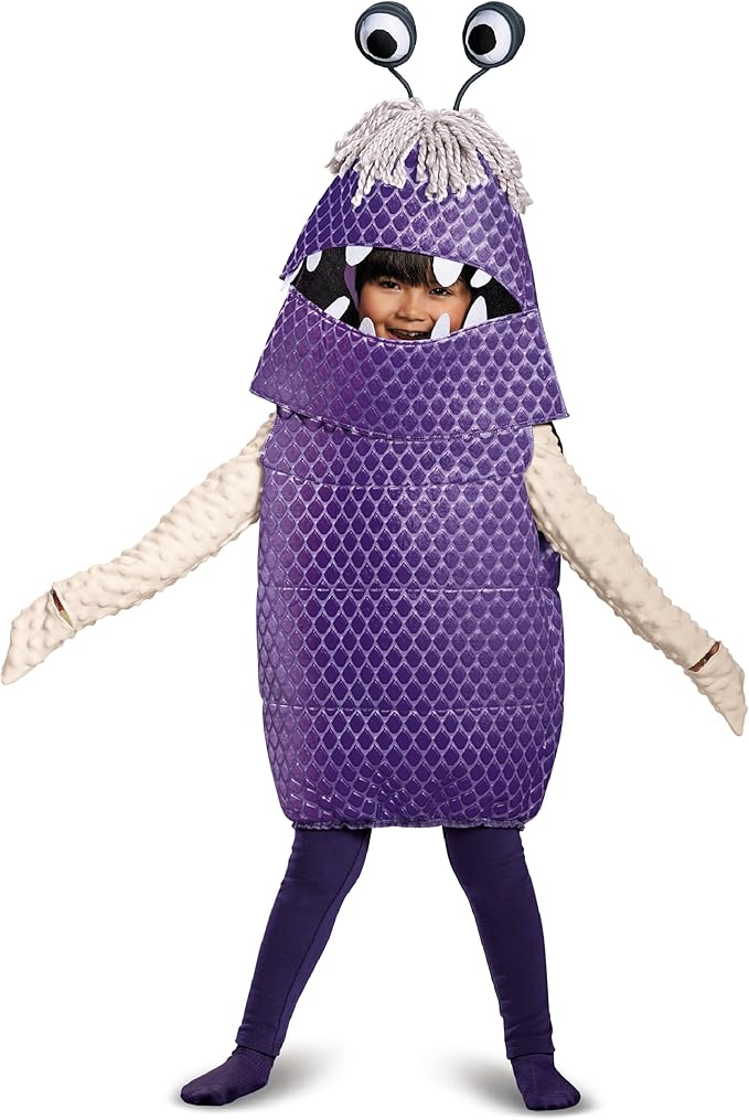 Disguise - Boo Deluxe Toddler Costume, Purple, Small (2T)