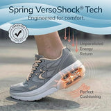 g-defy ION Walking Shoes for Women | Comfortable Orthopedic Shoes for Standing All Day | Slip Resistant for Work | Patented VersoShock Technology Size: 8