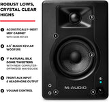 M-AUDIO BX4BT Pair 4.5" Wireless Bluetooth Studio Monitors and PC Speakers for Recording and Multimedia with Music Production Software