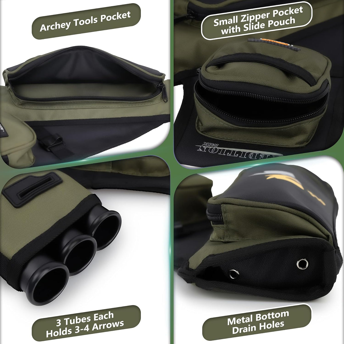 SUNYA ARCHERY Hip Quiver - Army Green