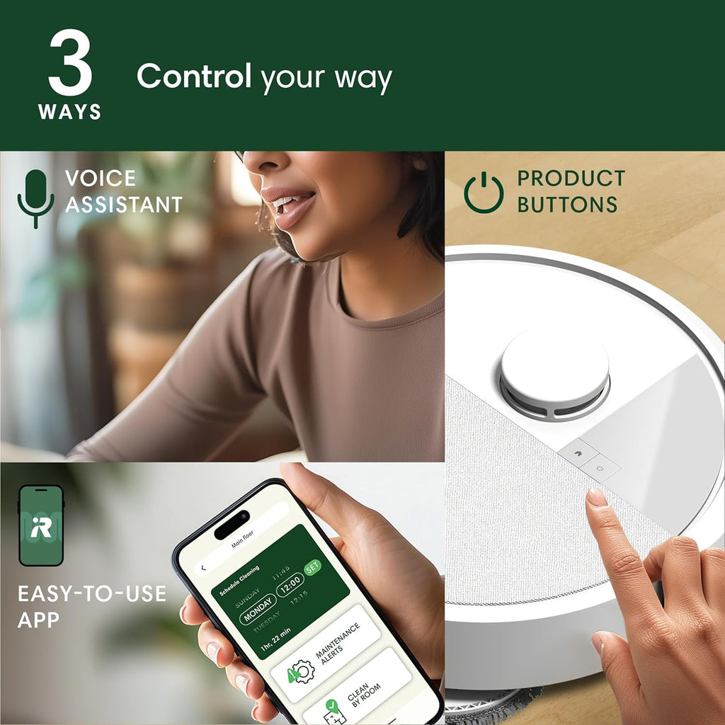 iROBOT | ROOMBA PLUS 405 | Combo Robot Vacuum and Mop with AutoWash Dock | LiDAR Navigation | White